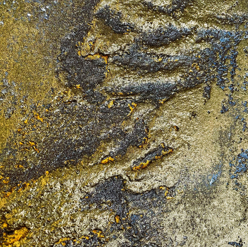 Naturale Pulver strukturiert und lasiert