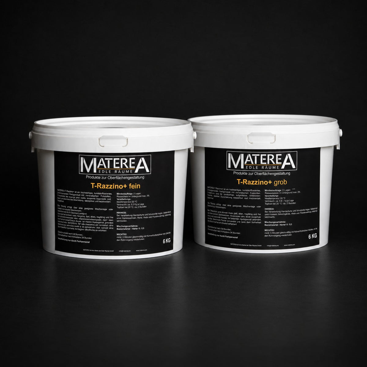 T-Razzino+ 2K: fine and coarse containers, 6 kg each